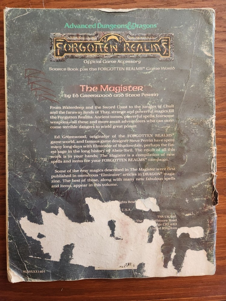The Magister Forgotten Realms D&D basic TSR BECMI Dungeons Dragons