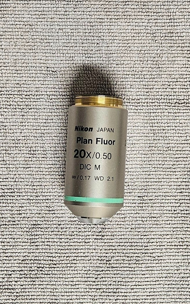 Nikon Plan Fluor 20x/0.50 DIC M ∞/0.17 WD 2.1 Eclipse Microscope Objective