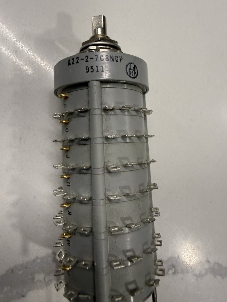 janco switch Rotary A22-2-7C8NDP 2POLE 7 DECK 8POSITION