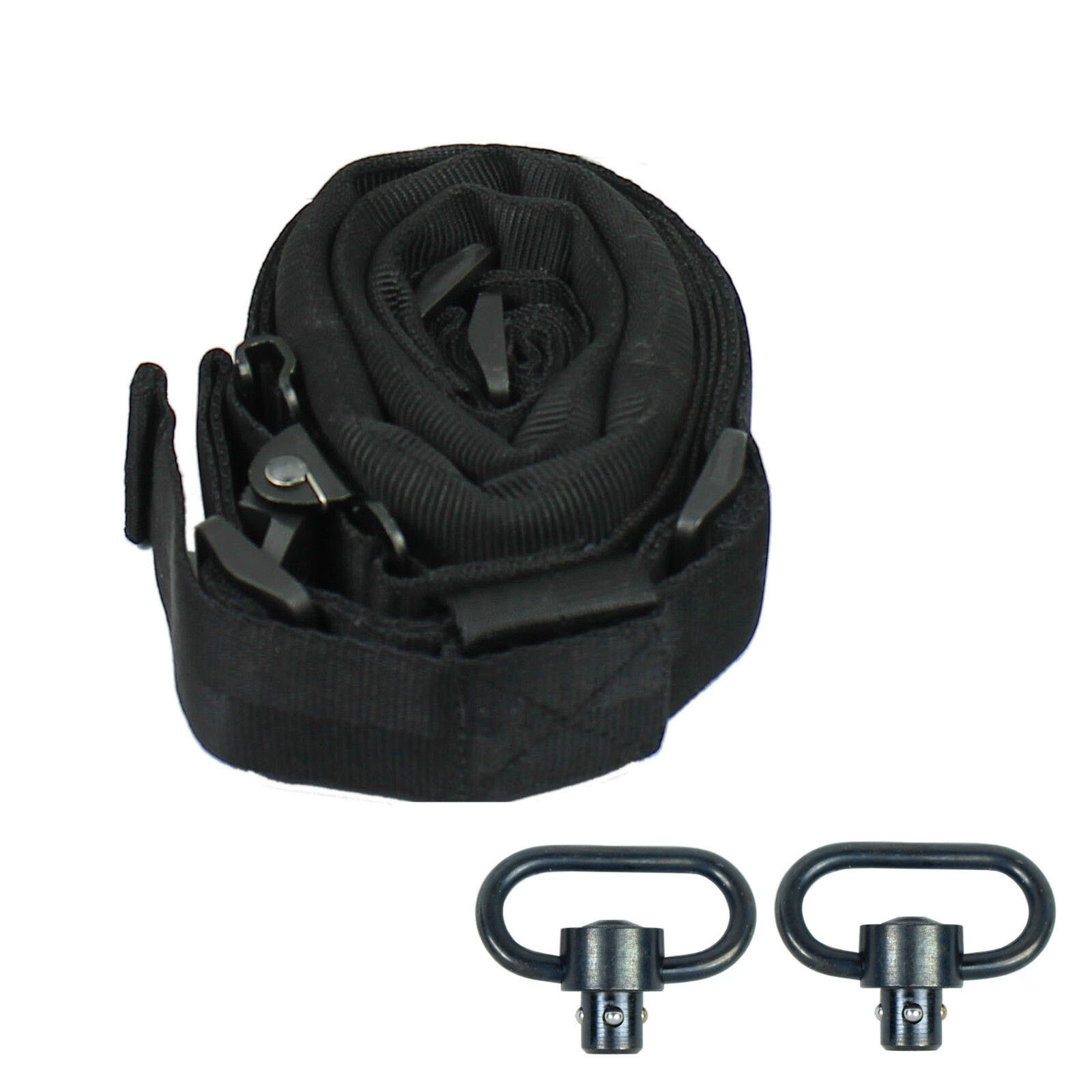 West Lake Wide Padded Quick Adjust QD 2 point Rifle Sling with Push-on QD Swivel