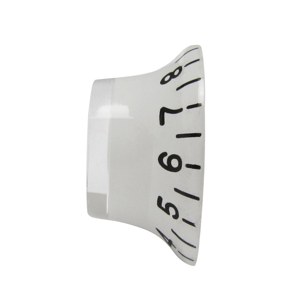 FLEOR 4PCS White Guitar Knobs Volume Tone Control with Hot Top Shape for LP SG