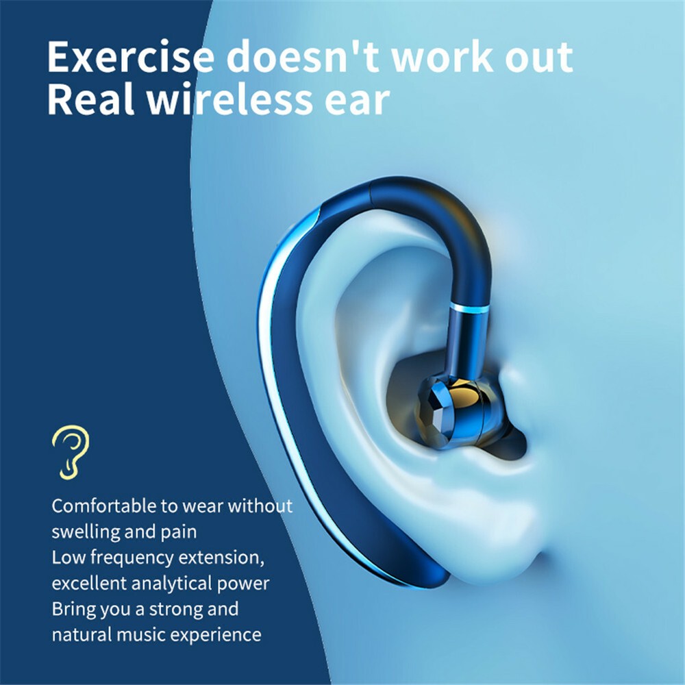 Wireless Bluetooth Earphone Ear Hook Handsfree Headset For iOS Android Phones