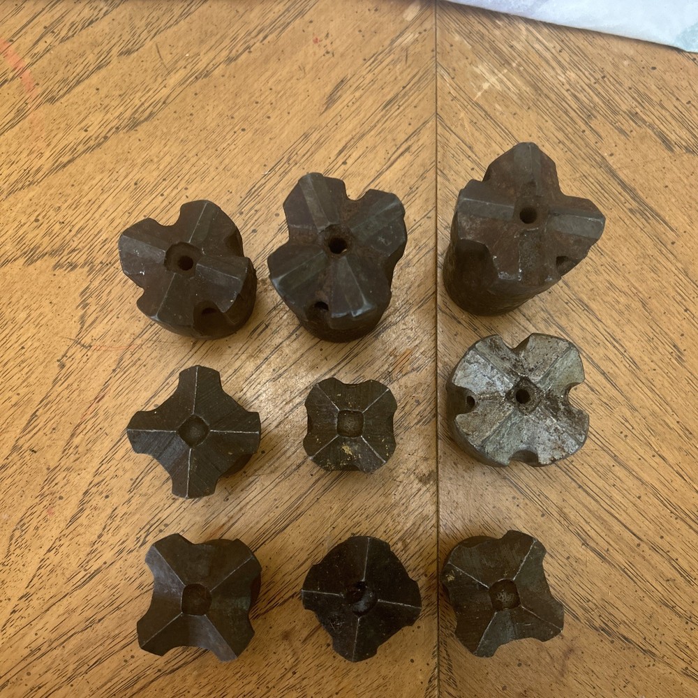 VINTAGE CARBIDE ROCK CROSS DRILL BITS