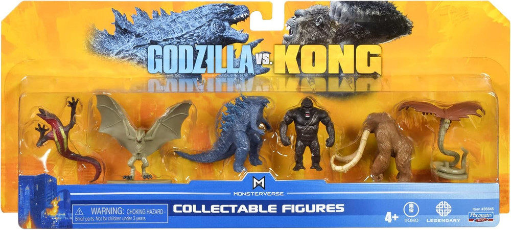 Godzilla 2" Gvk Minifigure Bundle Pack, Multi