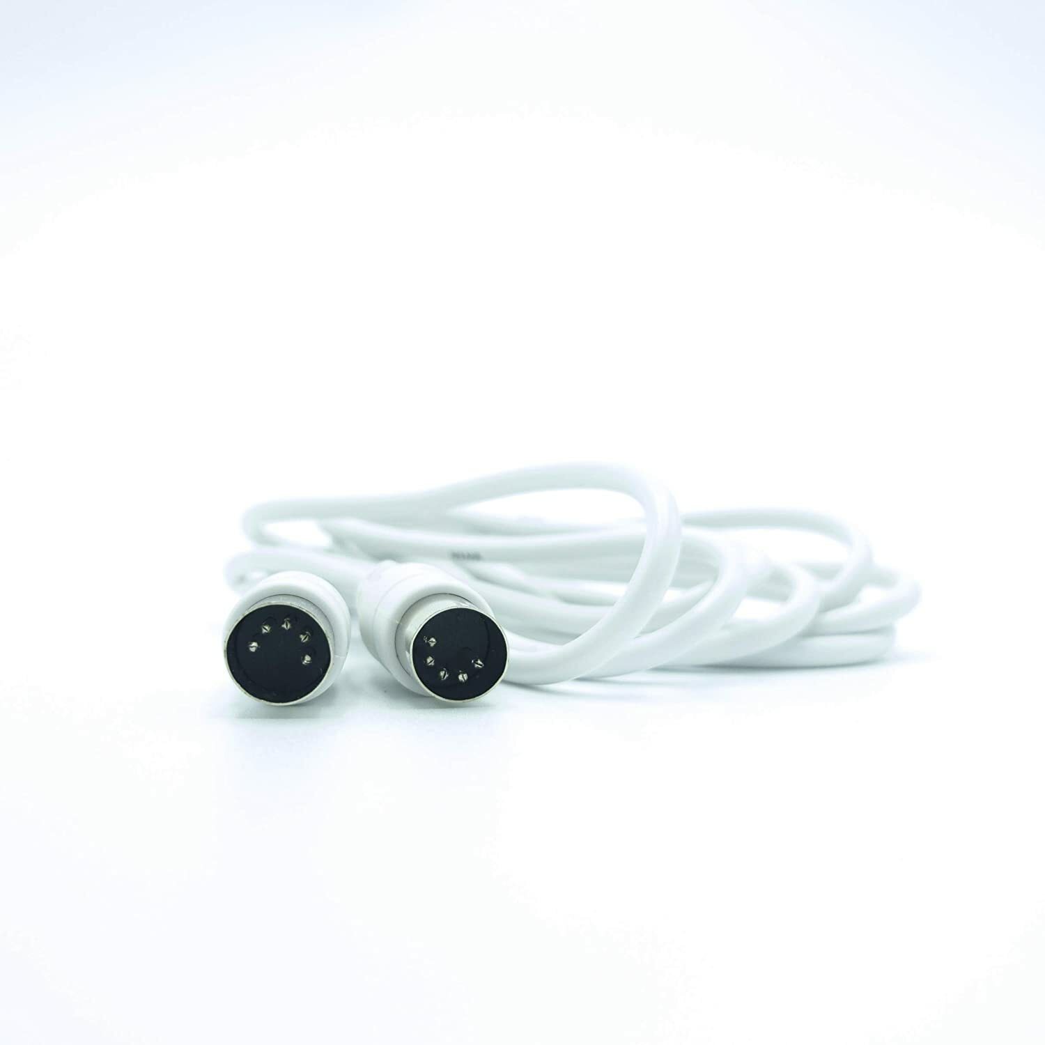 VARA 4, 8, 12ft 5-Pin DIN to 5-Pin DIN MIDI Cable - Black & White