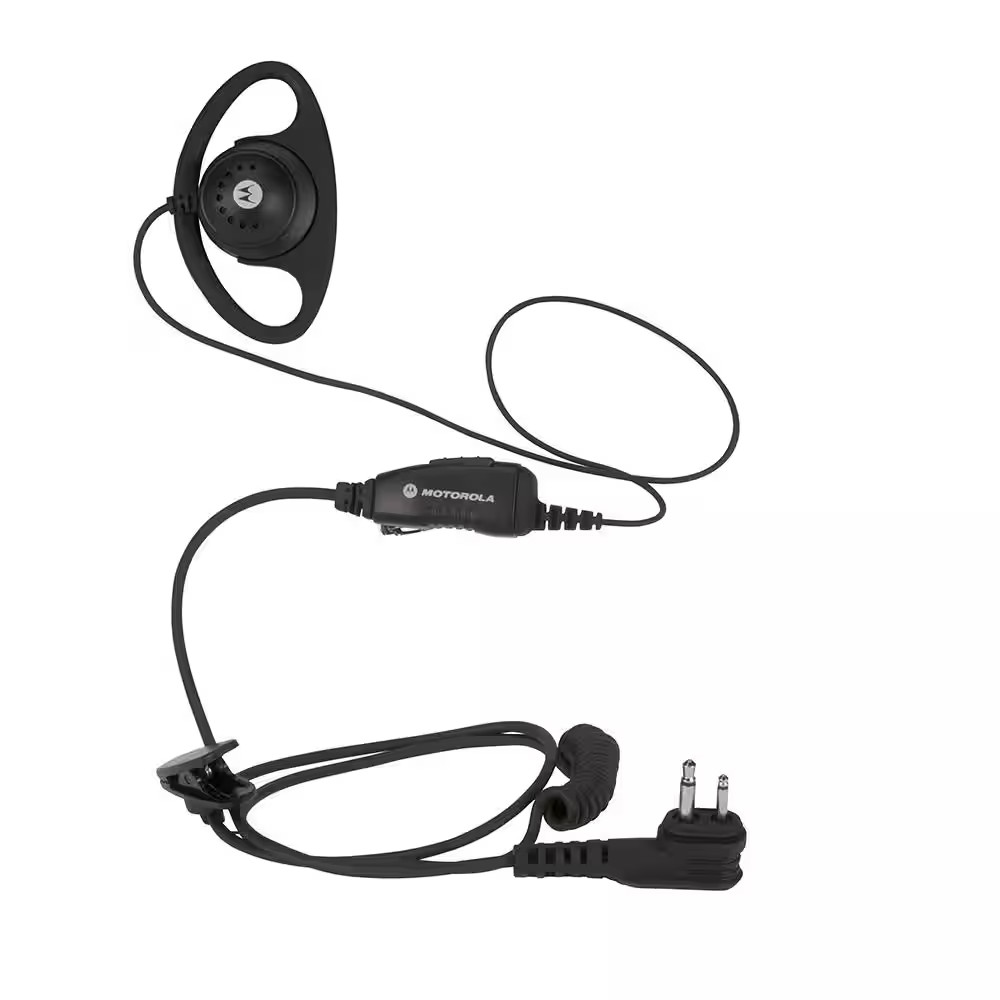 D-Ring Earpiece with Inline PTT