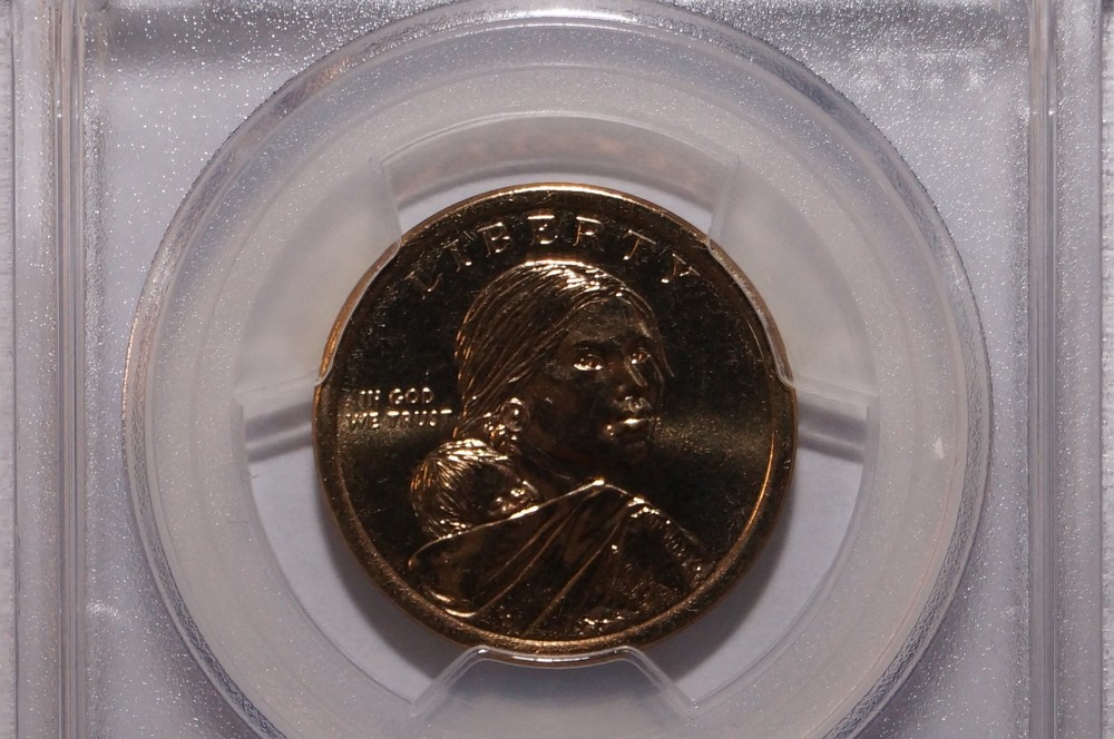 2015-D NATIVE AMERICAN DOLLAR POSITION B GRADED PCGS MS67