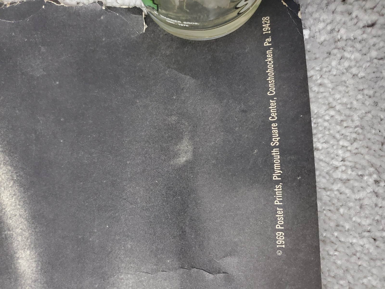 Original 1969 Janis Joplin 30x41 inch rolled Poster Huge Rare Portrait