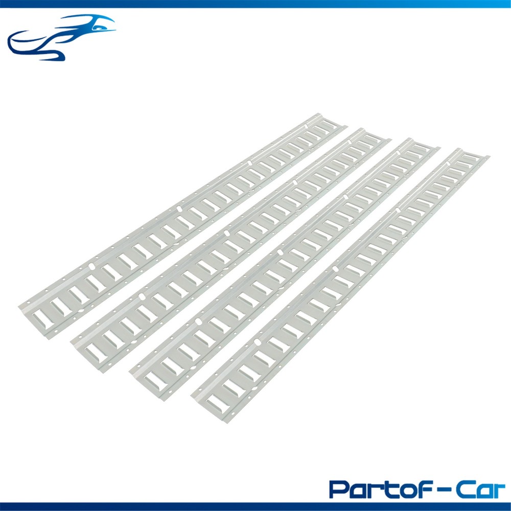 Silver 4 Pack 48" E Track Rail Sections Fit For Mounting In Trucks Trailers