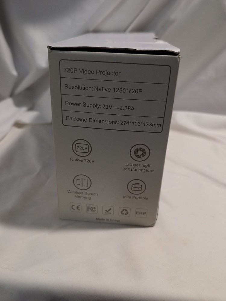 Tkisko To2 Mini Projector - Portable, Compact, Open Box In Great Shape