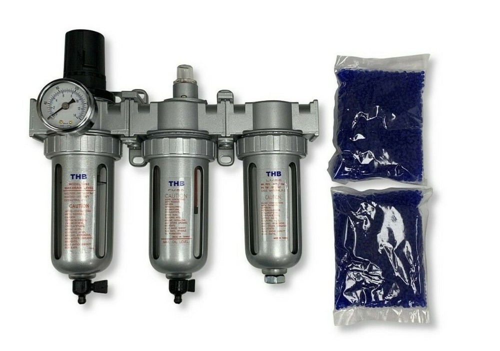 3/8" COMPRESSED AIR FILTER REGULATOR / DESICCANT DRYER / COALESCING FILTER