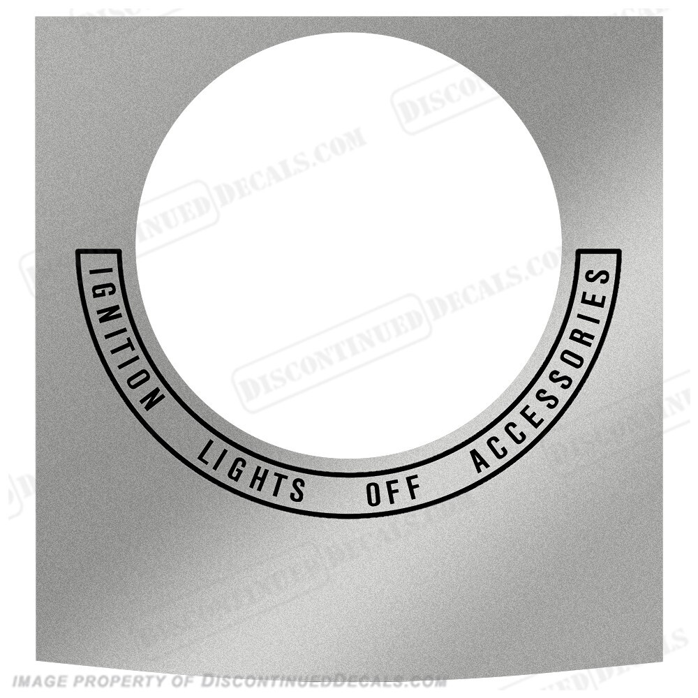 Fits Harley Davidson Softail Motorcycle Dash Ignition Decal - 1994-1995