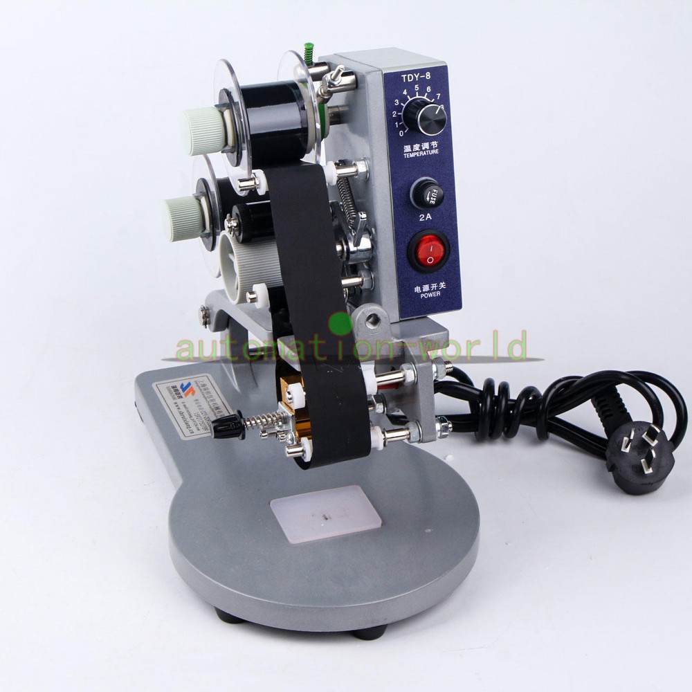 1PCS Stamping Manual Ribbon Coding Machine Date Batch Character Code and Print