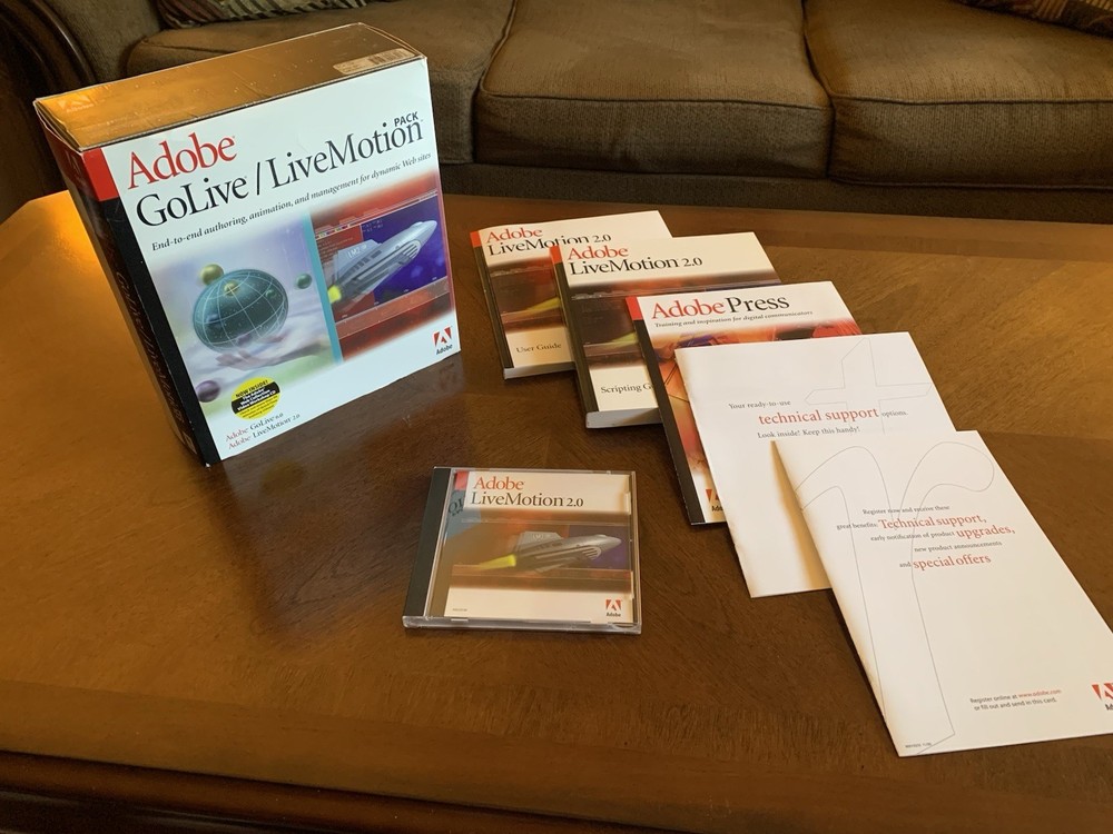 Adobe GoLive 6.0 & Live Motion 2.0 FULL VERSION For MAC NO SUBSCRIPTION!