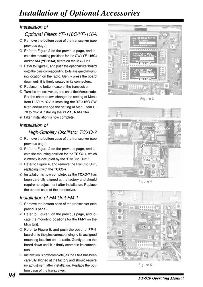 Yaesu FT-920 — OPERATING MANUAL Guide Documentation — 98 Pg — Half Size 5.5x8.5