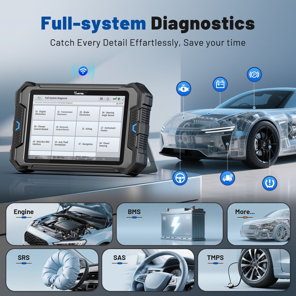 VDIAGTOOL VD80 BT OBD2 Scanner Full System Diagnostic Scan Tool ECU Coding IMMO