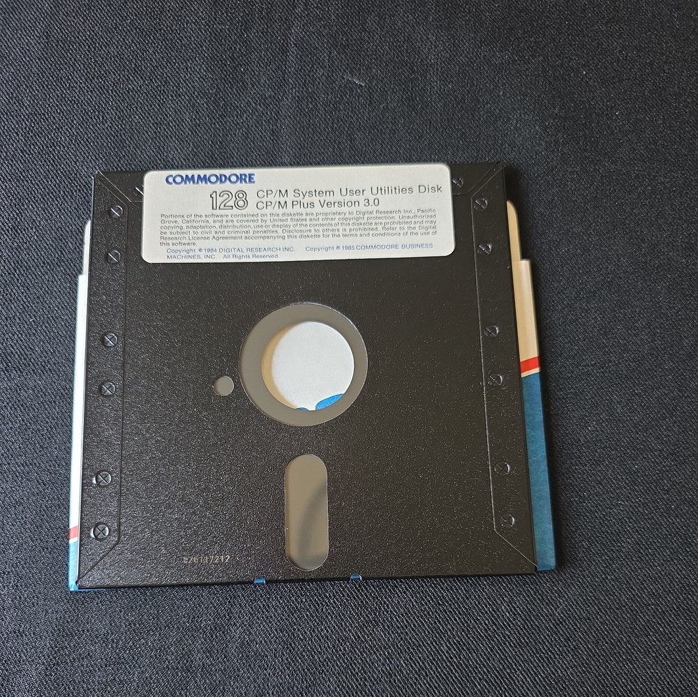 Commodore 128 CP/M CPM 3.0 System & Utilities C128 Drive Floppy Disk