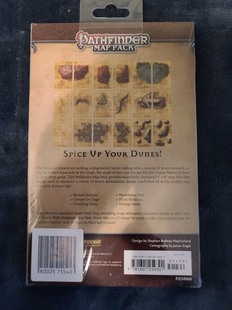 Pathfinder Map Pack - Desert Sites - PZO4066
