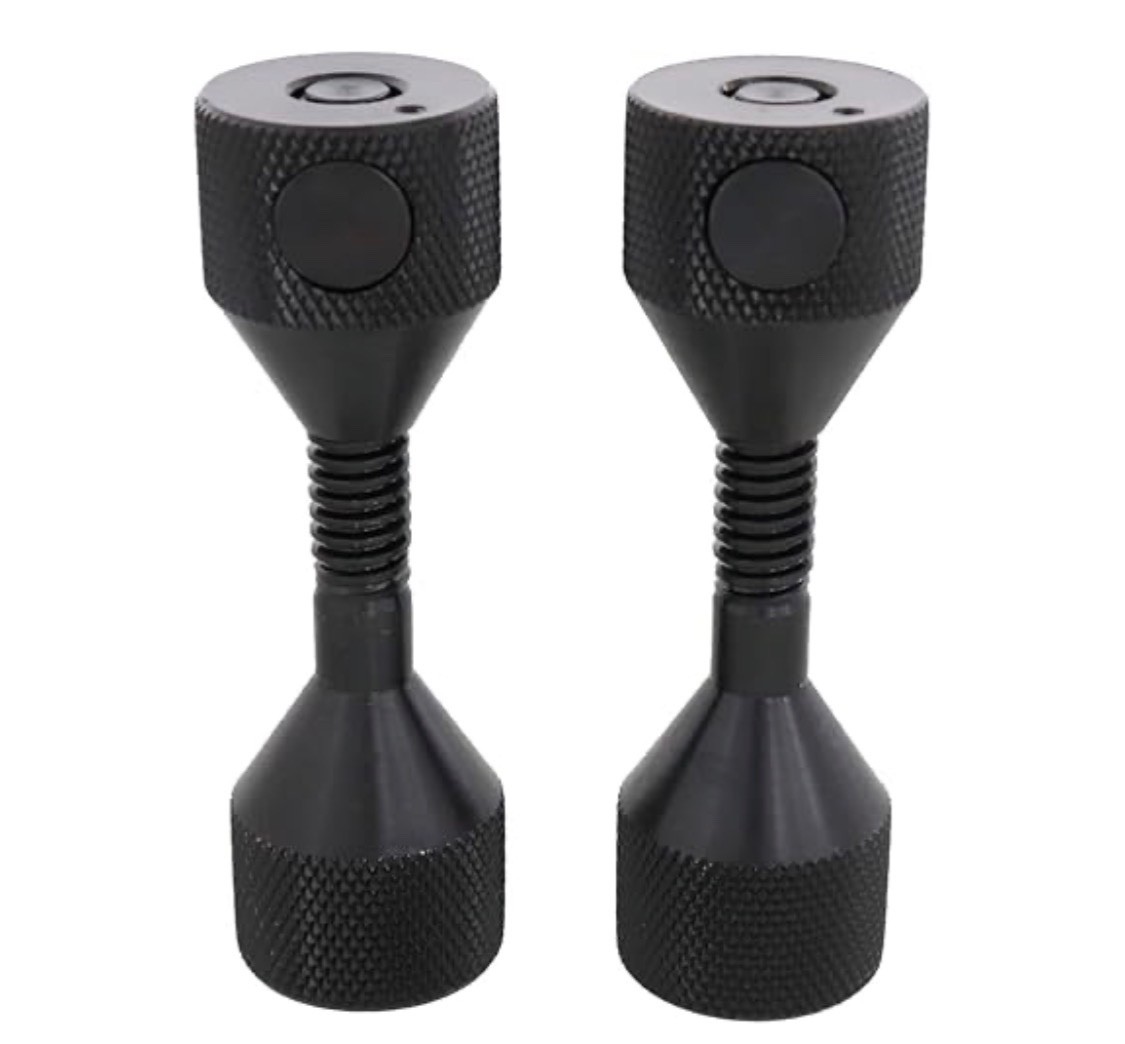 2Pcs Push Button Carbon Steel Flange for 5/8”to 17/8” Holes