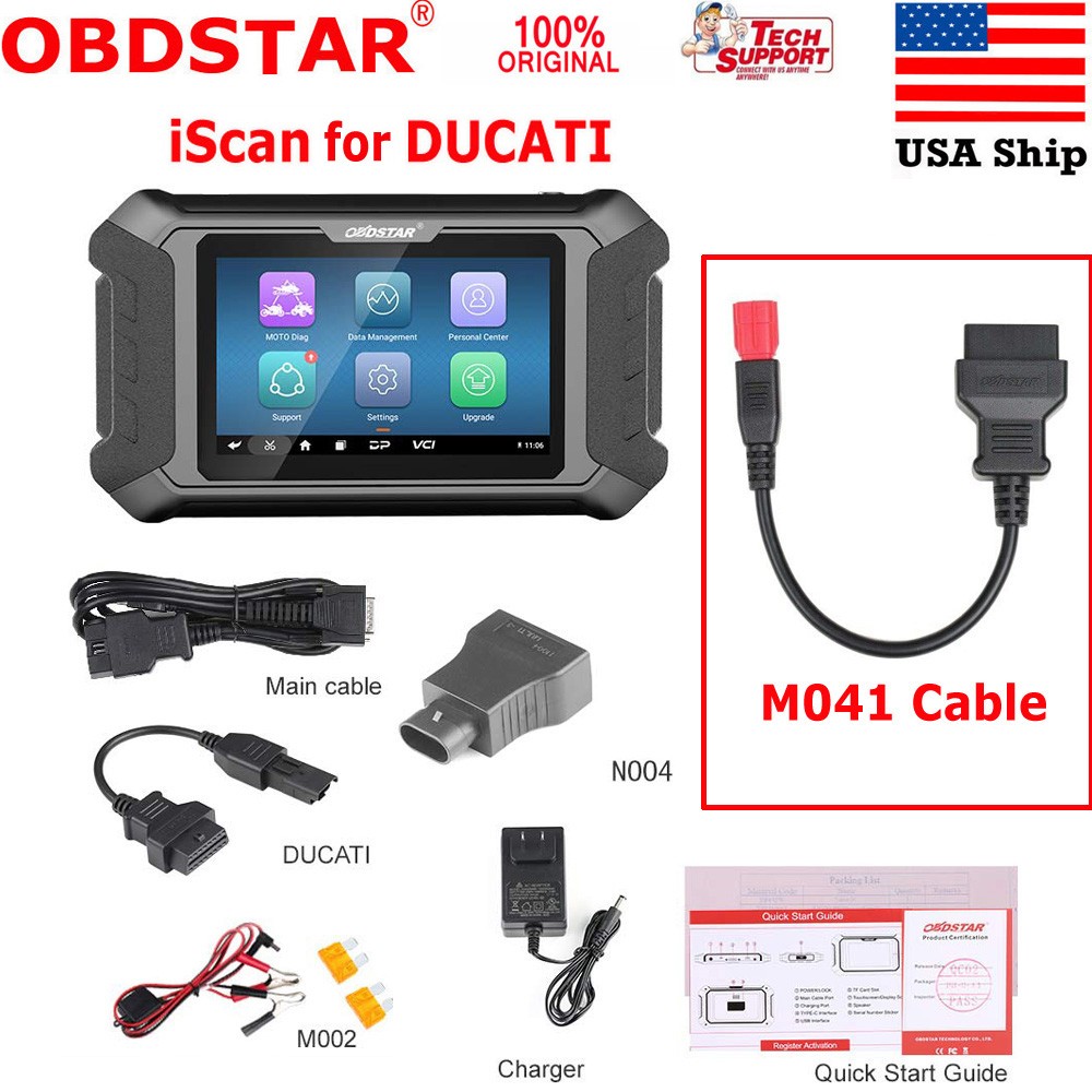 OBDSTAR iScan For Ducati Motorcycle Diagnostic Scanner Coding /M041 Cable