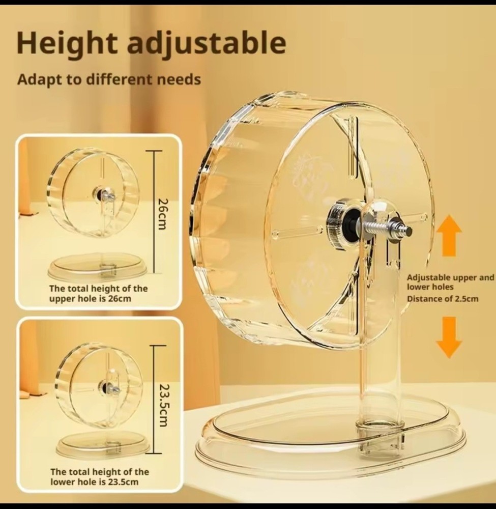 Large Clear Exercise Wheel For Hamster/mouse