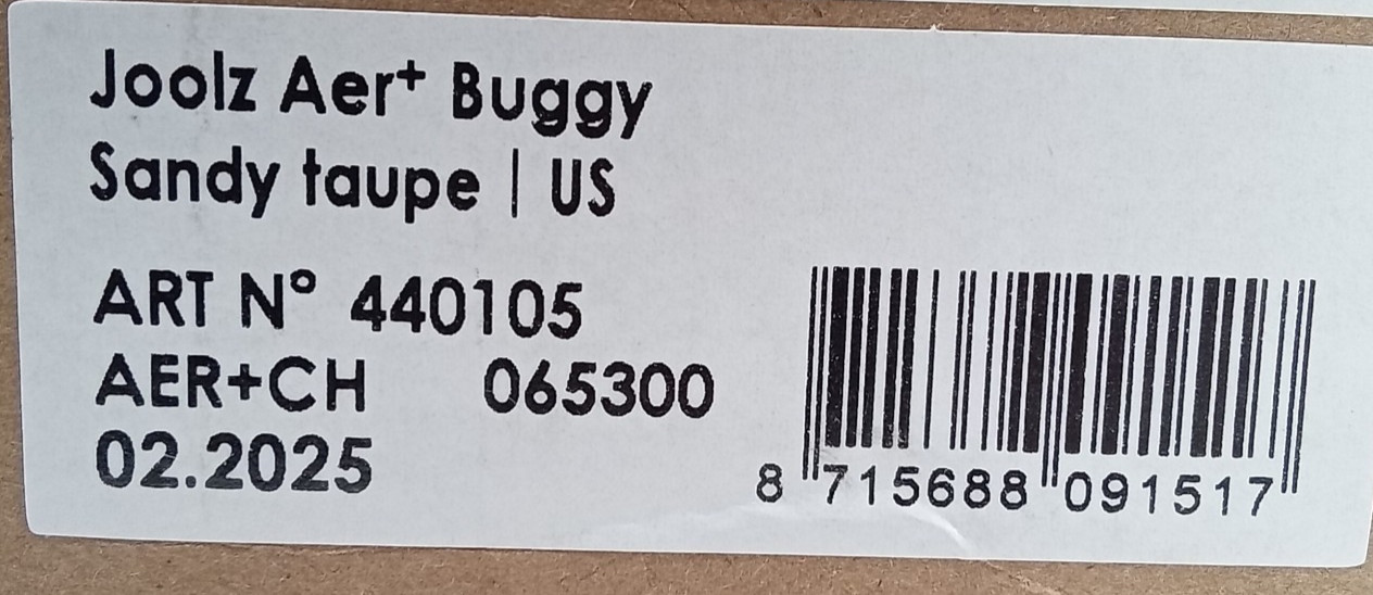 Joolz AER+ Lightweight & Compact Travel Stroller Sand Taupe