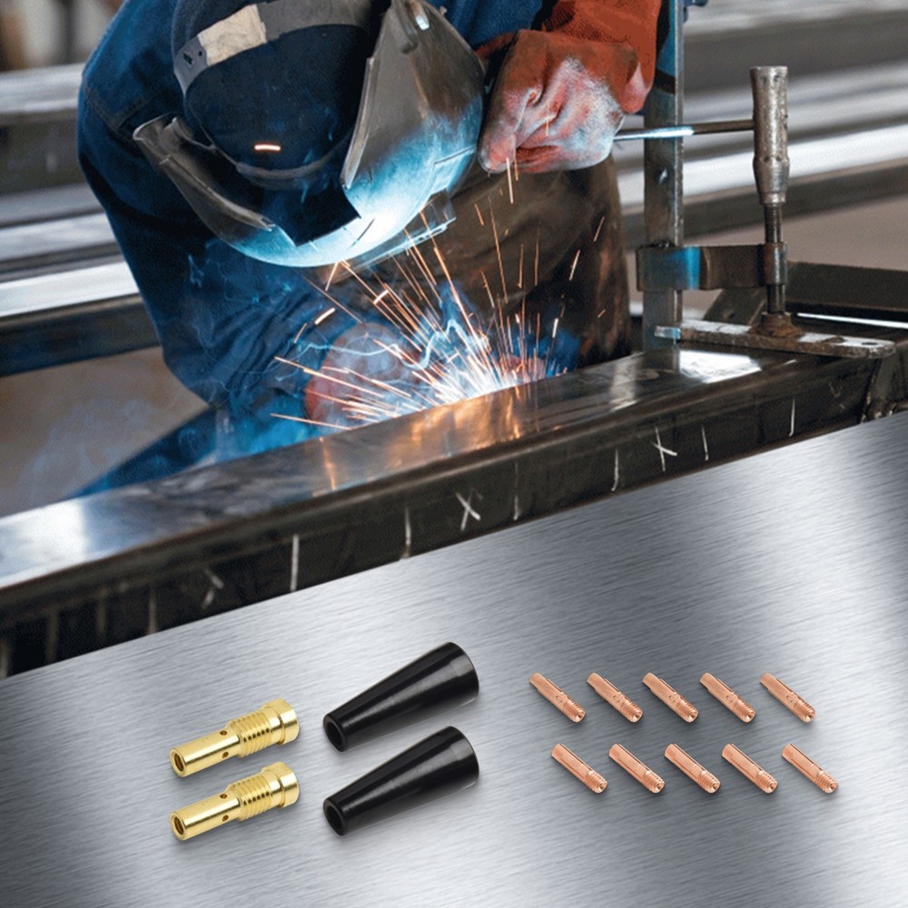 Welding Accessory Pack Includes Gasless Nozzles and Multiple Contact Tips