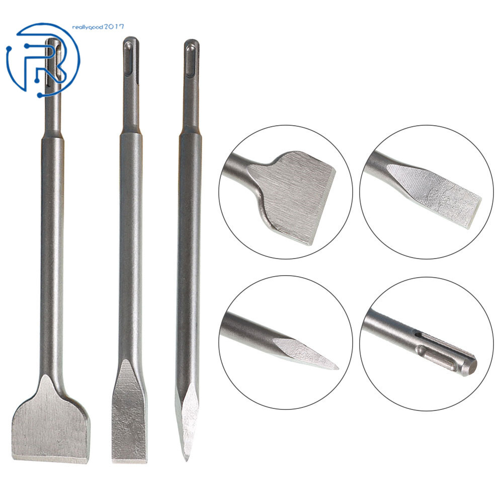 6 Pcs SDS plus Chisel Set Concrete Drill Bit Set Rotary Hammer Bits us