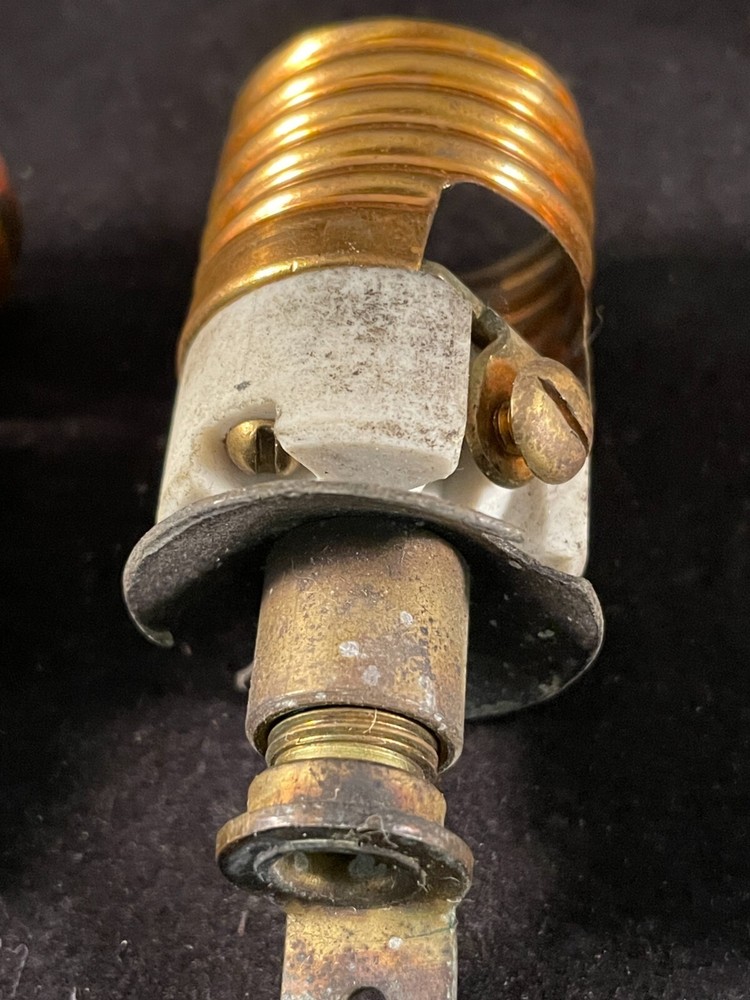 set of 5 antique adjustable medium base sockets