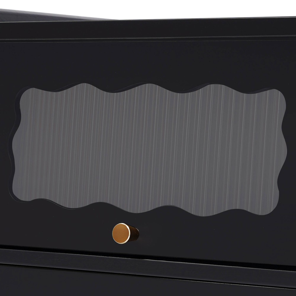 Modern Minimalist Rechargeable Multi-Functional Solid Wood Bedside Nightstands