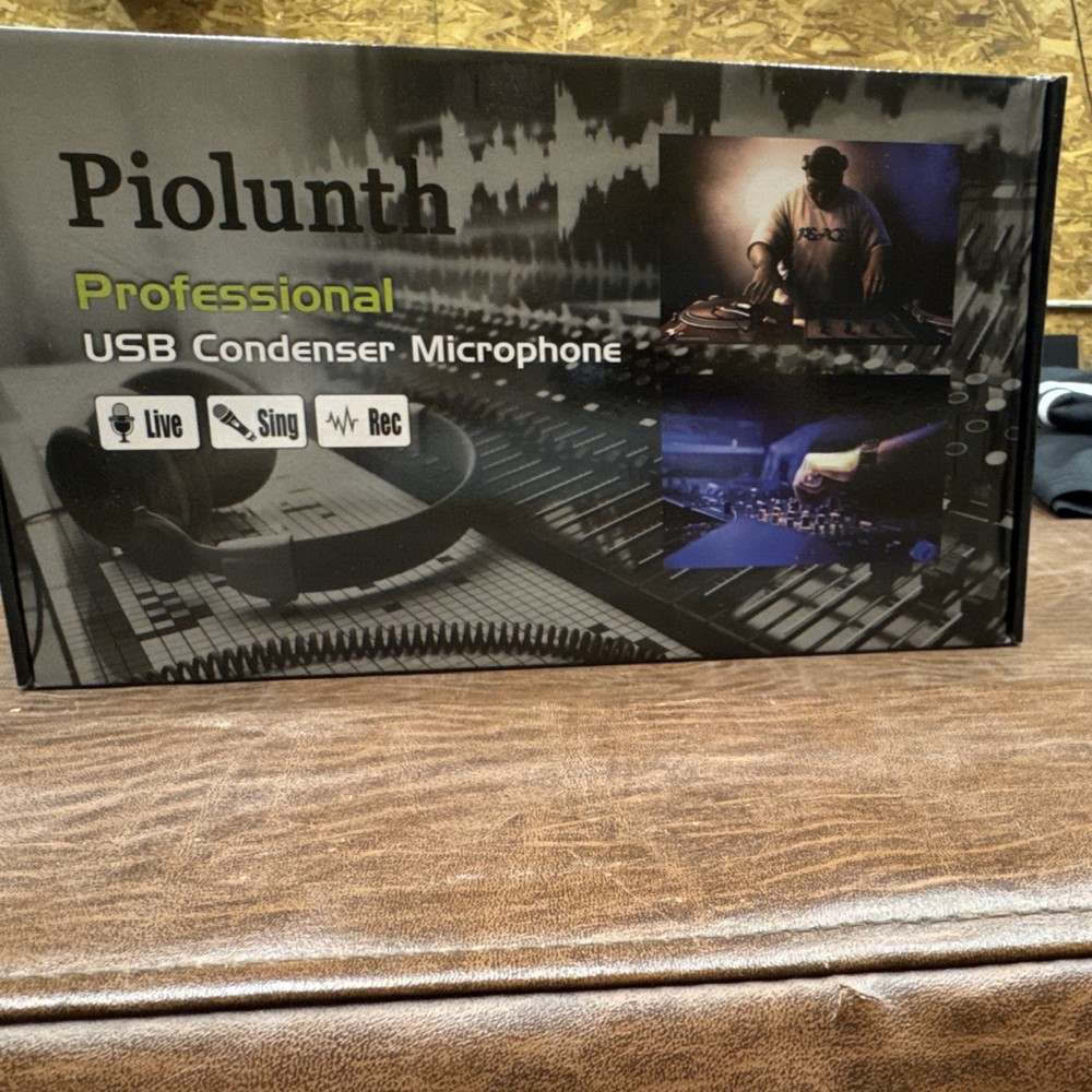 Piolunth Professional USB Condenser Microphone USB Live Sing Rec
