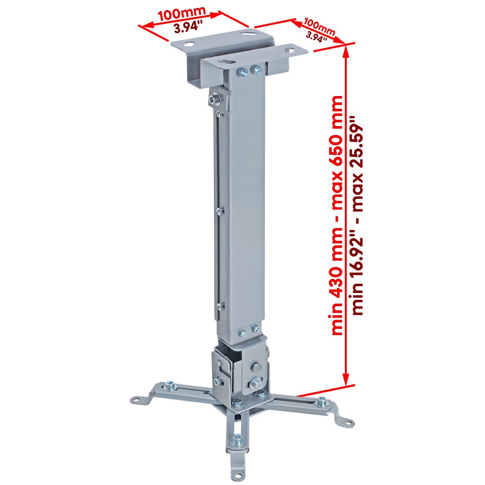Adjustable Projector Ceiling Mount Bracket Tilt Universal Extendable LCD/DLP