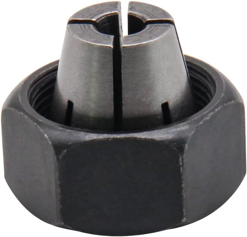 Router Collet 1/4 In Replacement Fits Multiple Models Steel Durable