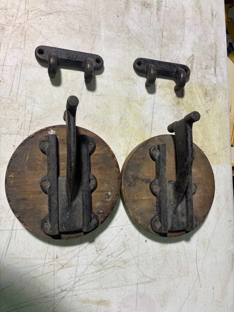 Vintage Iron Swing Out Stool Workbench Industrial