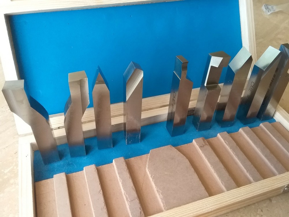 5/8" shank 9pcs/set Solid HSS tool bits offset cranked turning #Z-2662-2006-IN