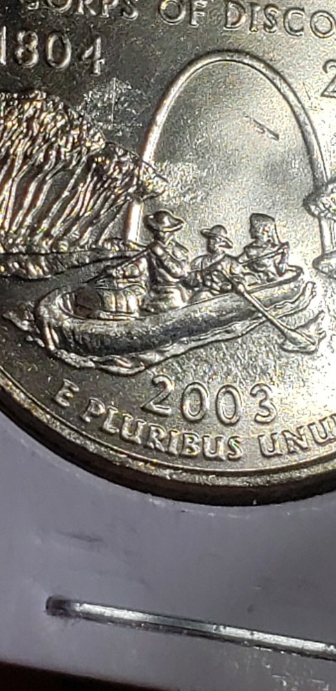 2003 P Missouri quarter *strike through Lamination Error* ? MS Uncirculated