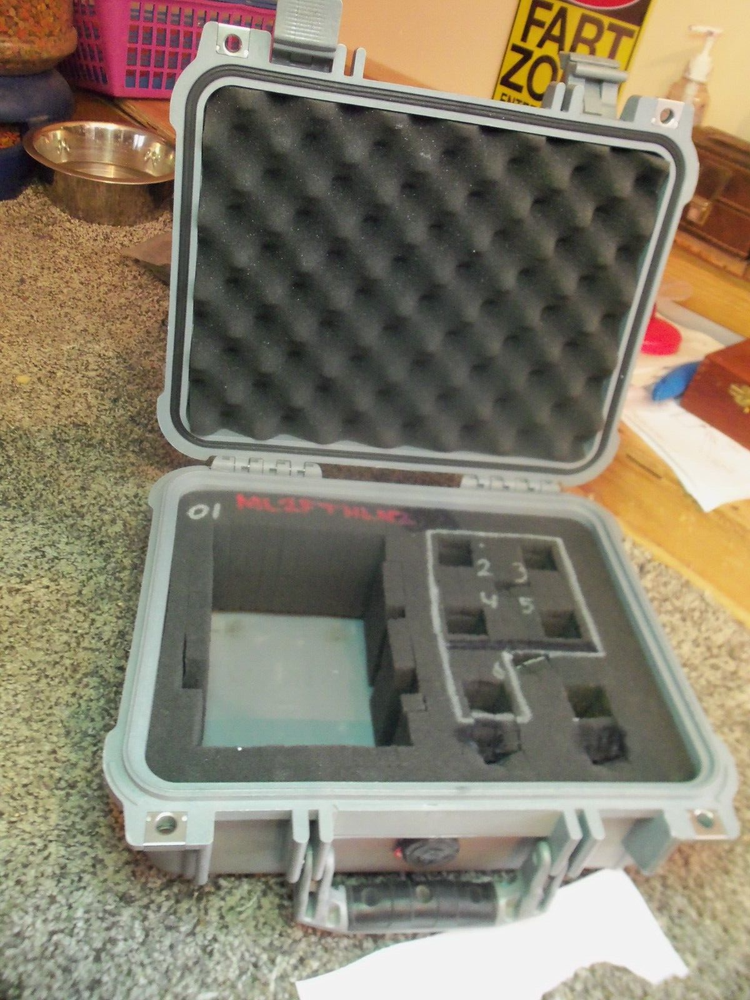 BIRD 43 4304 4431 4410A HARD CASE FOR WATTMETER & ELEMENTS