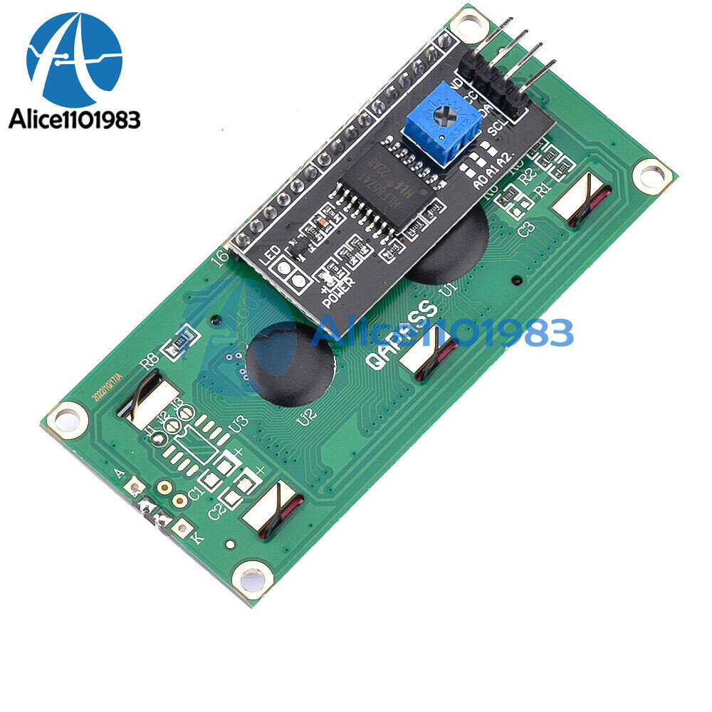 Blue/Yellow IIC/I2C/TWI/SP​​I Interface1602 2004 Character LCD Module Display