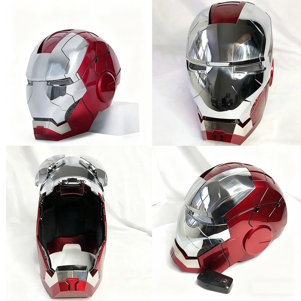 Iron Man 1:1 MK5 Jarvis Deformable Voice Control Wearable Helmet Christmas Mask