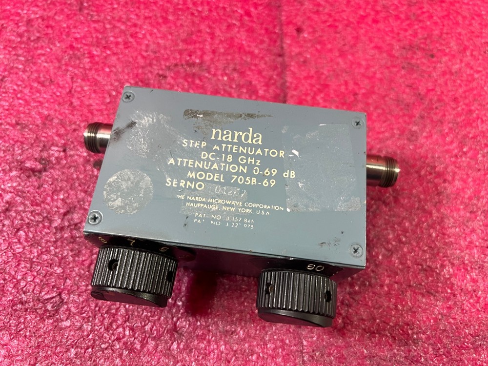 NARDA RF STEP ATTENUATOR DC-18 GHz 0=69 db 705B-69
