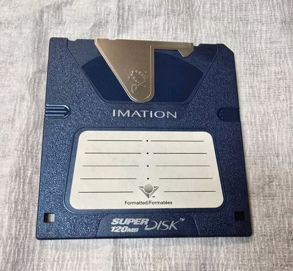 Imation Super Disk Drive 120mb NOS 1 Disk