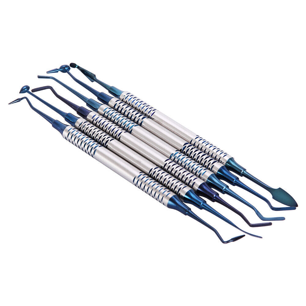 6pcs/set Dental Composite Resin Filling Spatula Repair Restorative Instruments