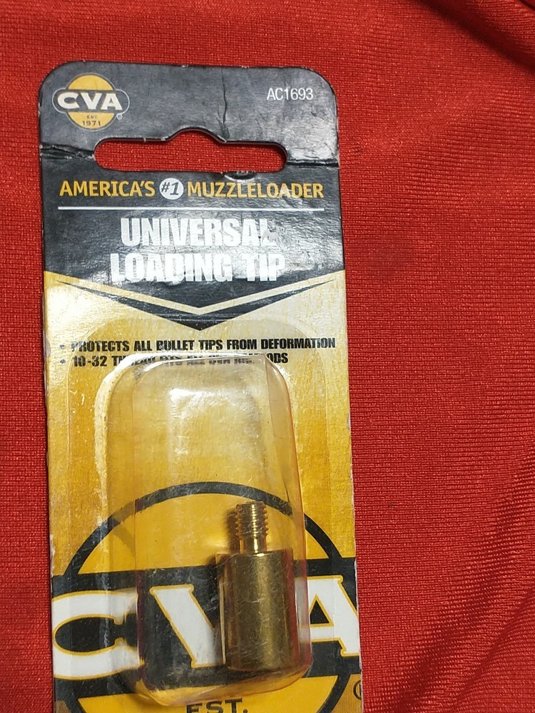 CVA UNIVERSAL LOADING TIP 10X32 #AC1693 BLACK POWDER MUZZLELOADER NOS SABOT