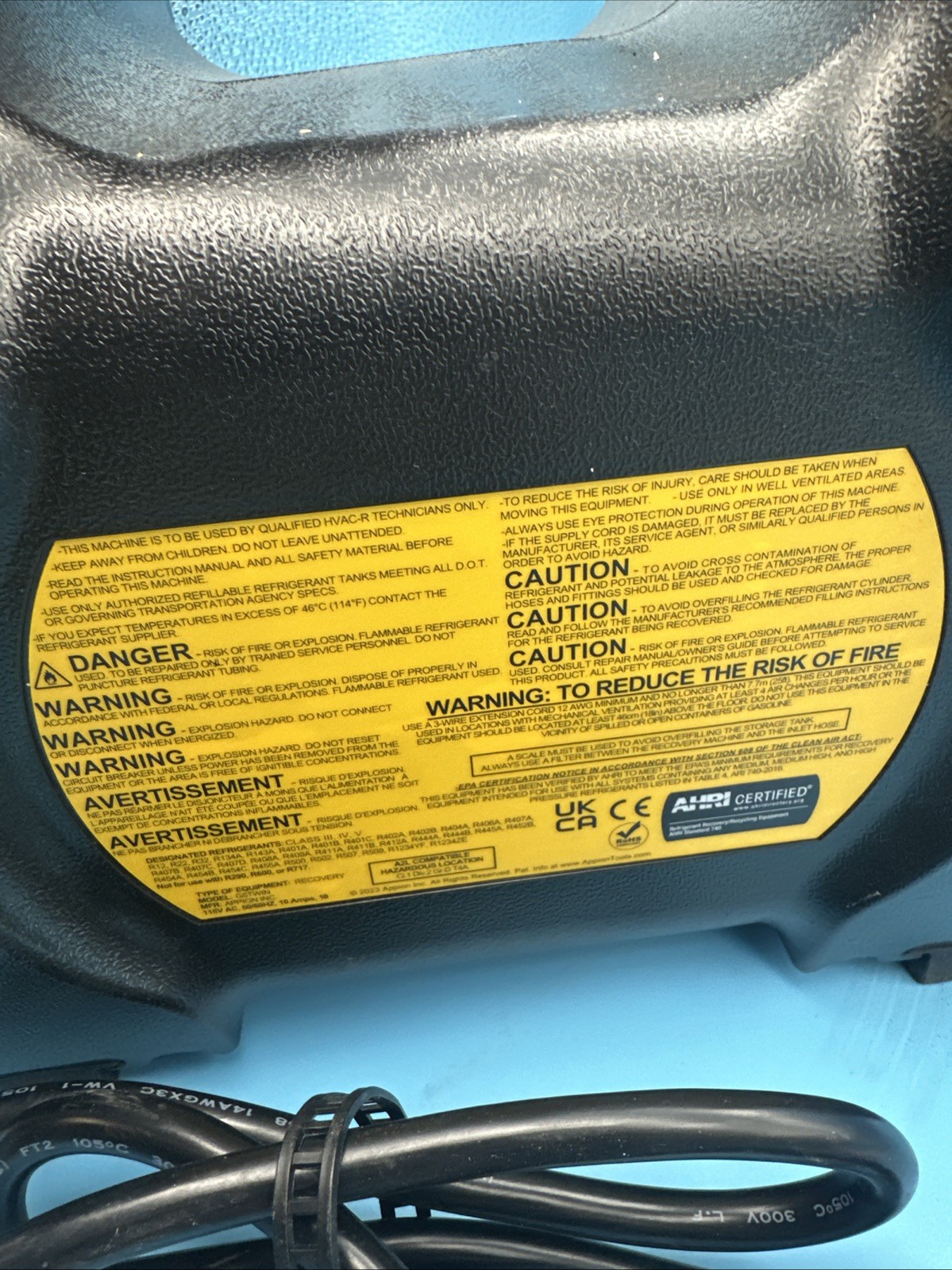 Appion G5 Twin Refrigerant Recovery Machine