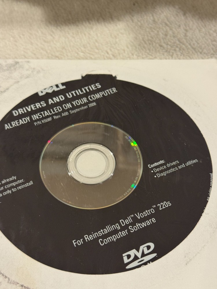 Dell Reinstalling Dell Vostro 220s Computer Software