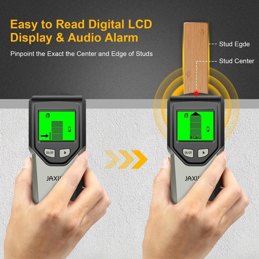 High Precision Wall Scanner - Multiple Modes for Safe Stud & Wire Detection