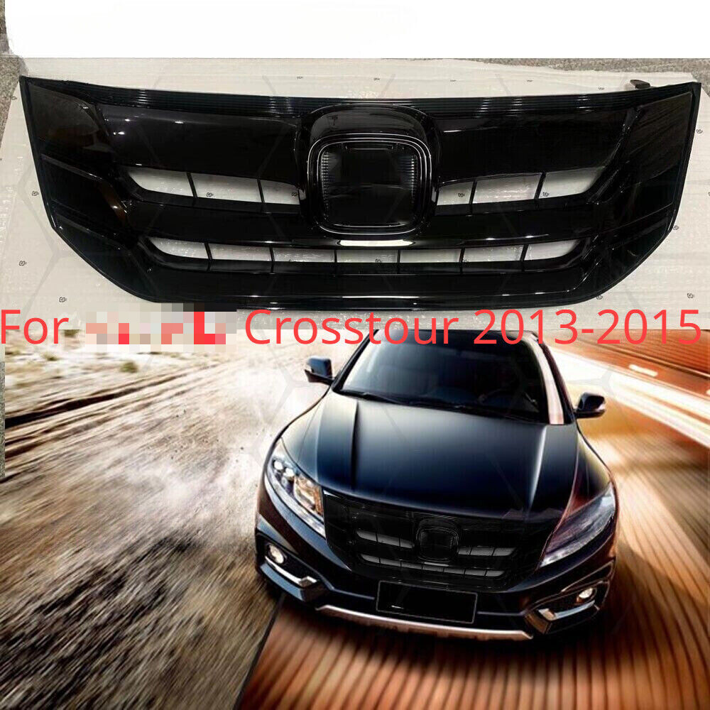 For Crosstour 2013-2015 Black Front Upper Grill Bumper Grille Replacement