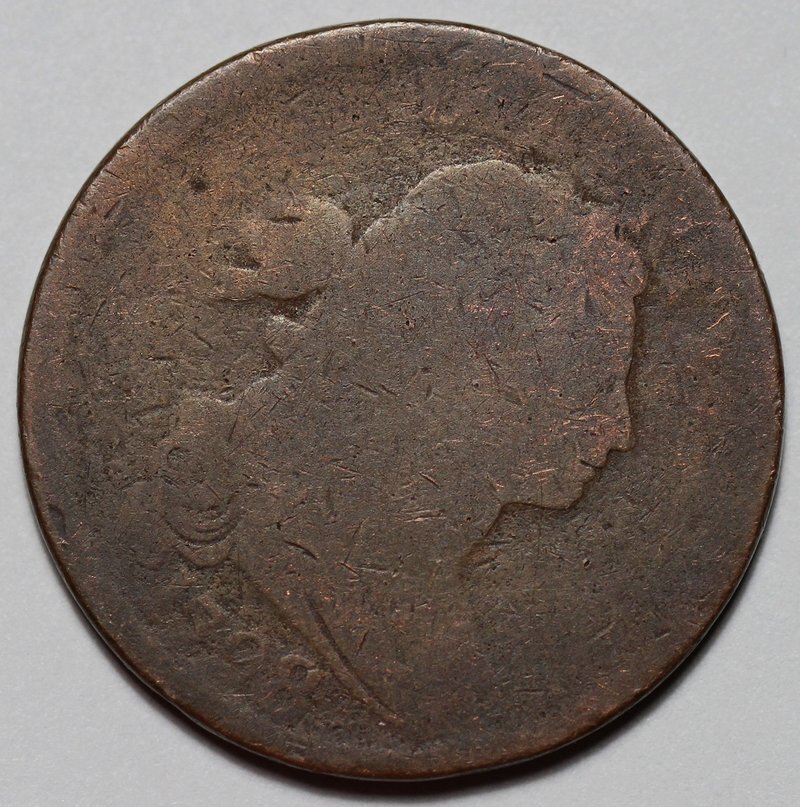 1798 Draped Bust Large Cent - US 1c Copper Coin