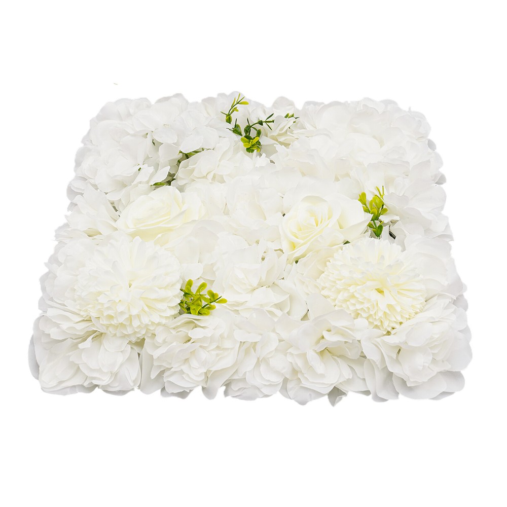 12PC Artificial Flower Wall Panel Wedding Backdrop Event Party Flower Wall Panel