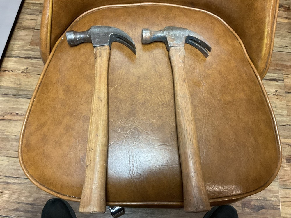 2 Vintage ARTISAN CLAW HAMMERS.